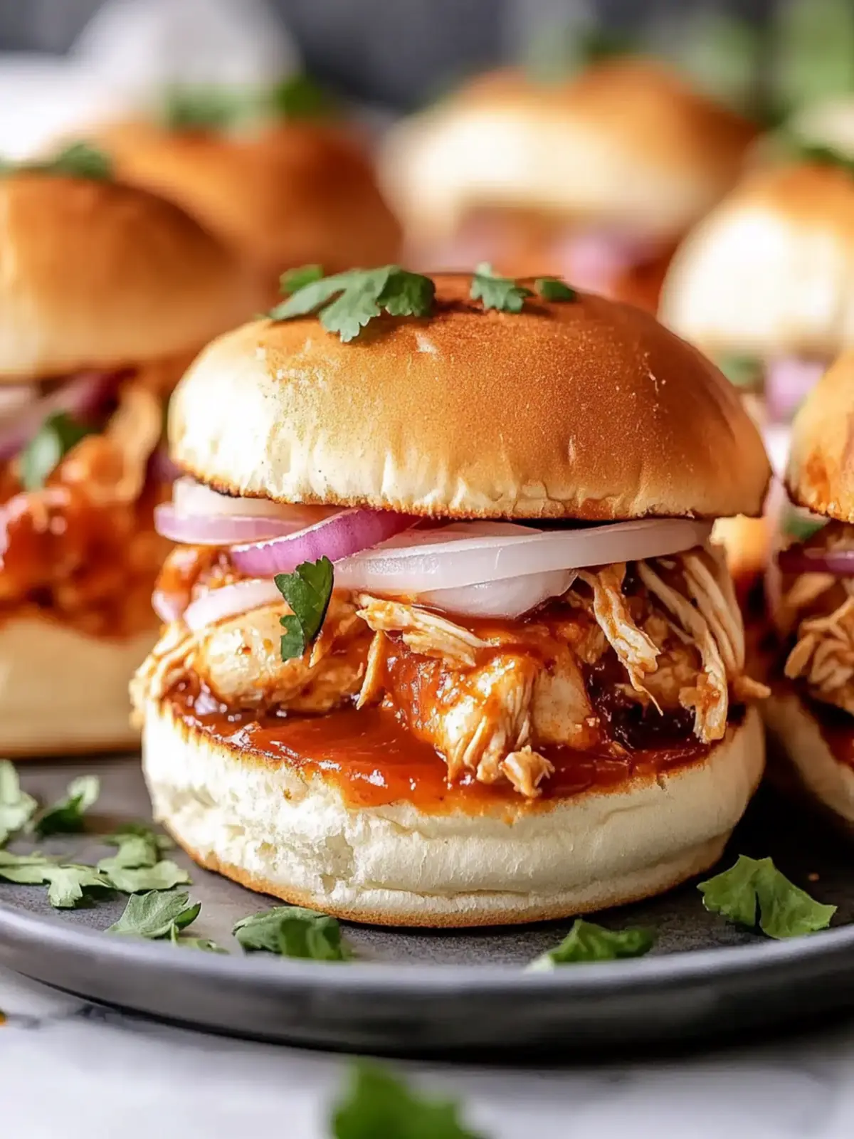 Classic BBQ Chicken Sliders