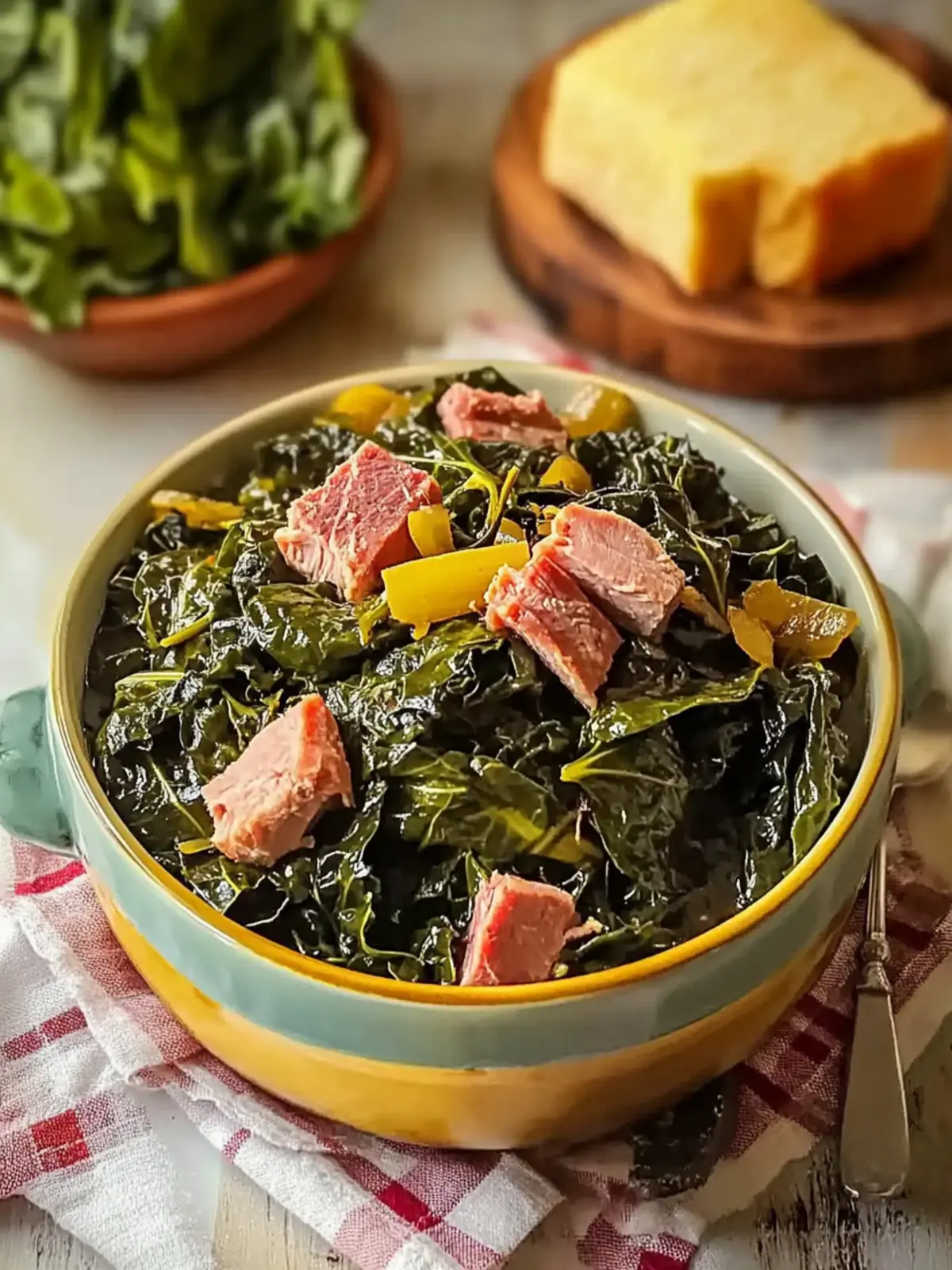 Spicy Collard Greens with Smoked Turkey