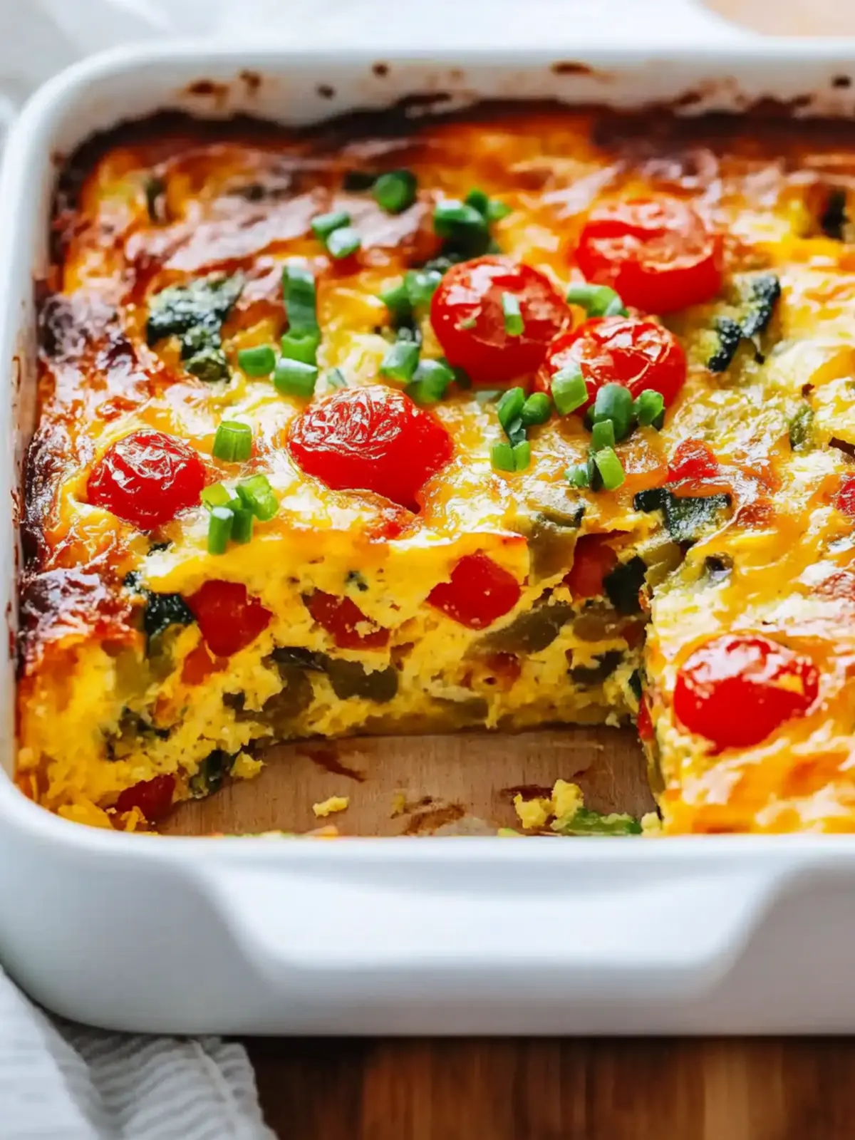 Vegetarian Veggie Egg Casserole