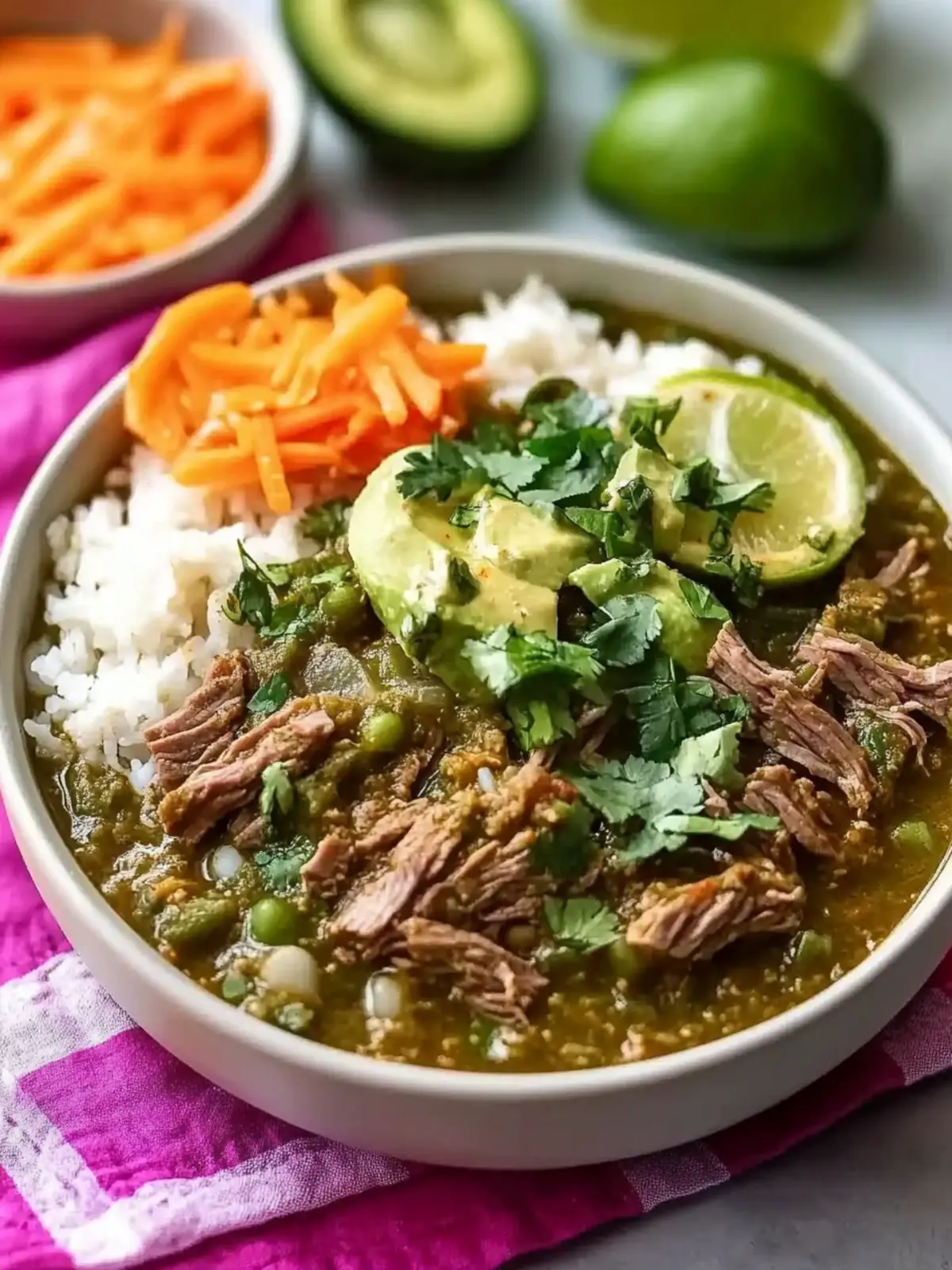 Simple Crockpot Beef Chili Verde