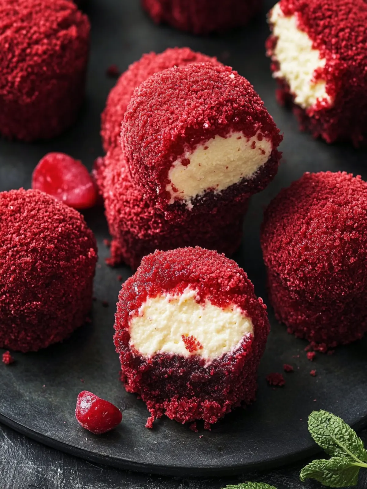 Red Velvet Cheesecake Bites