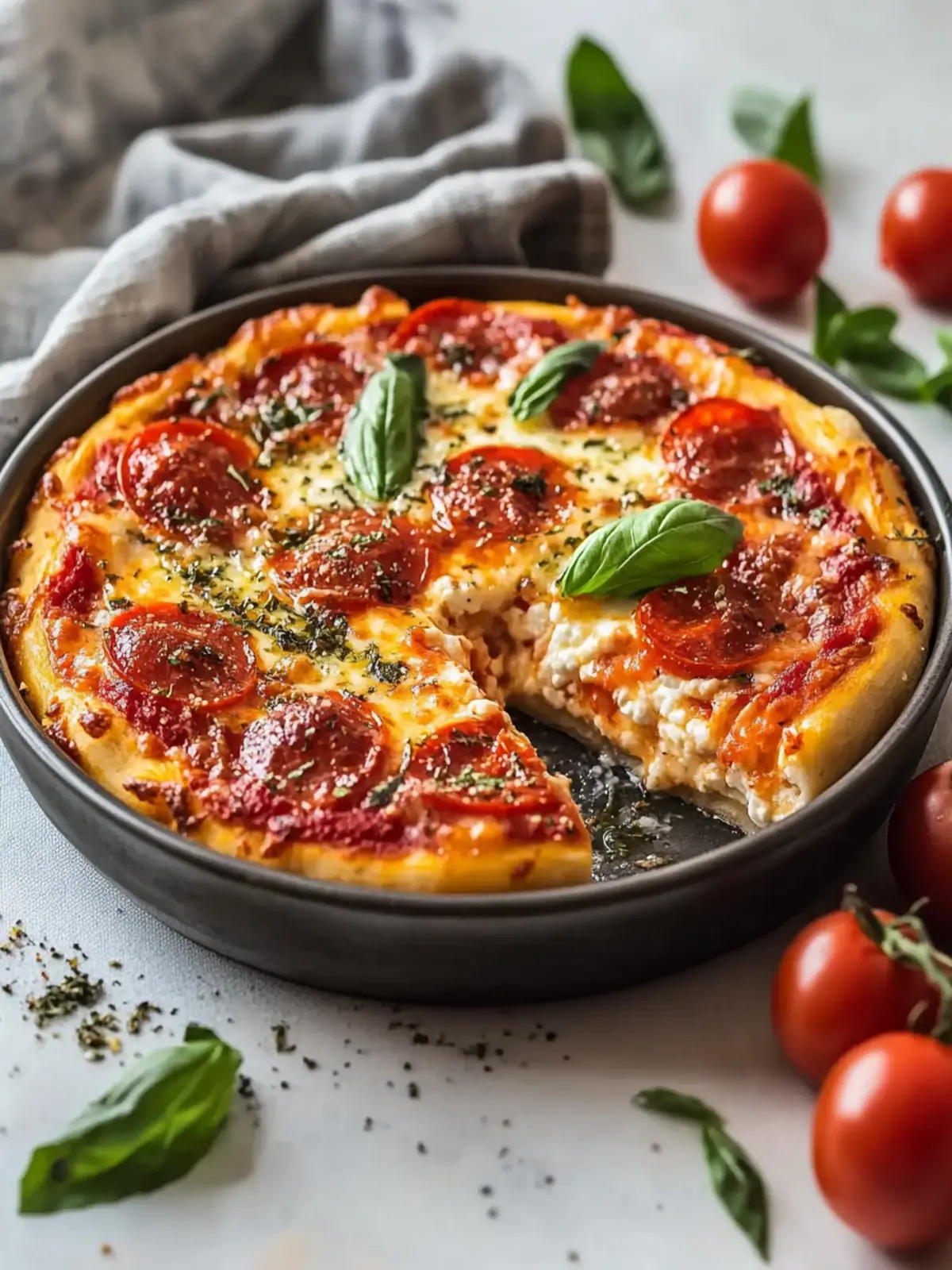 Best Cottage Cheese Pizza Bowl