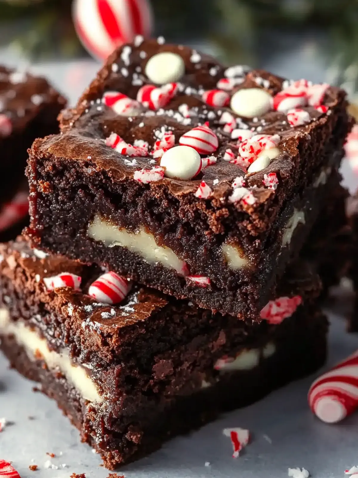 Fudgy Peppermint Brownies