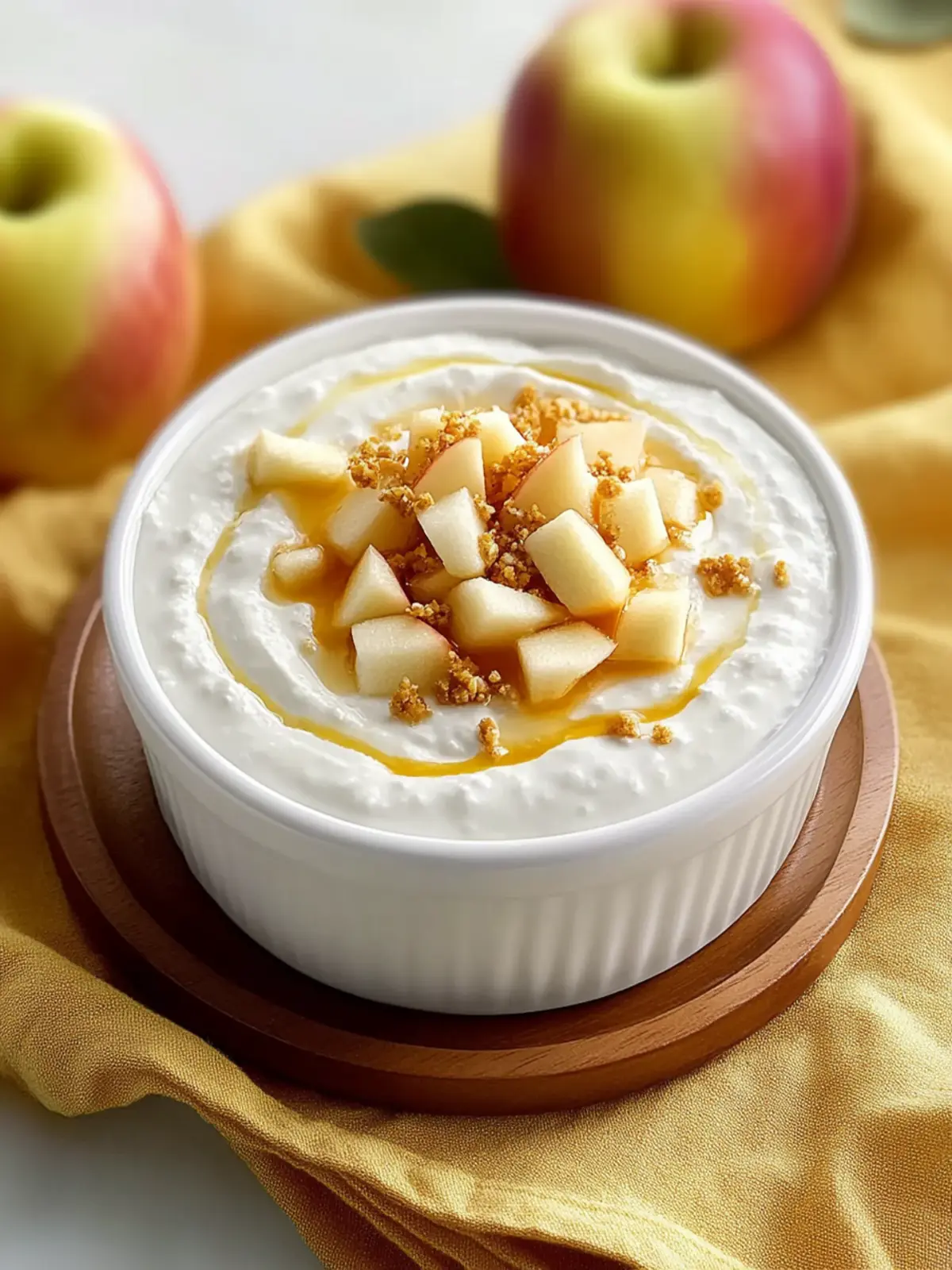 4 Ingredient Cottage Cheese Apple Dip