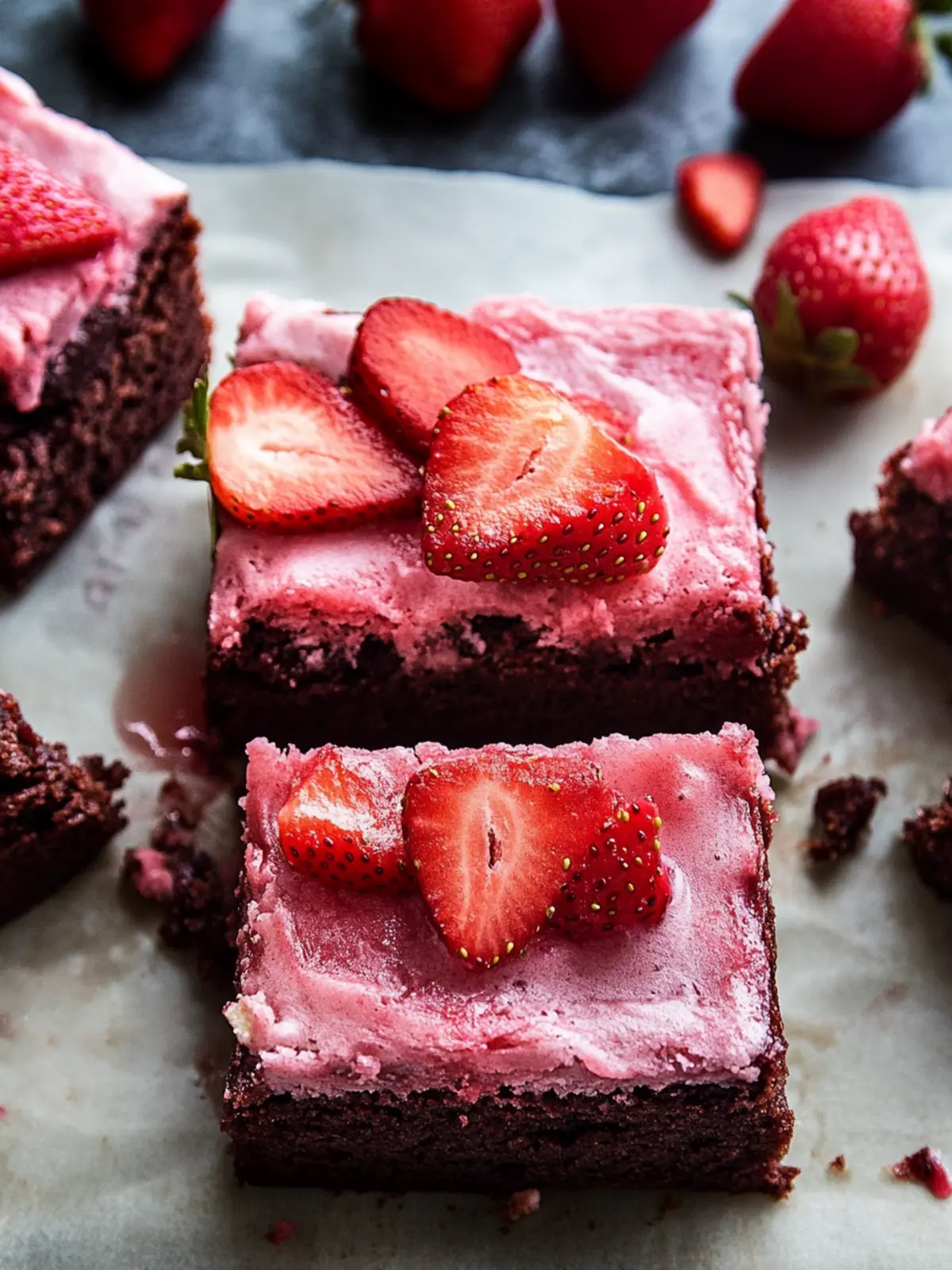 Strawberry Brownies