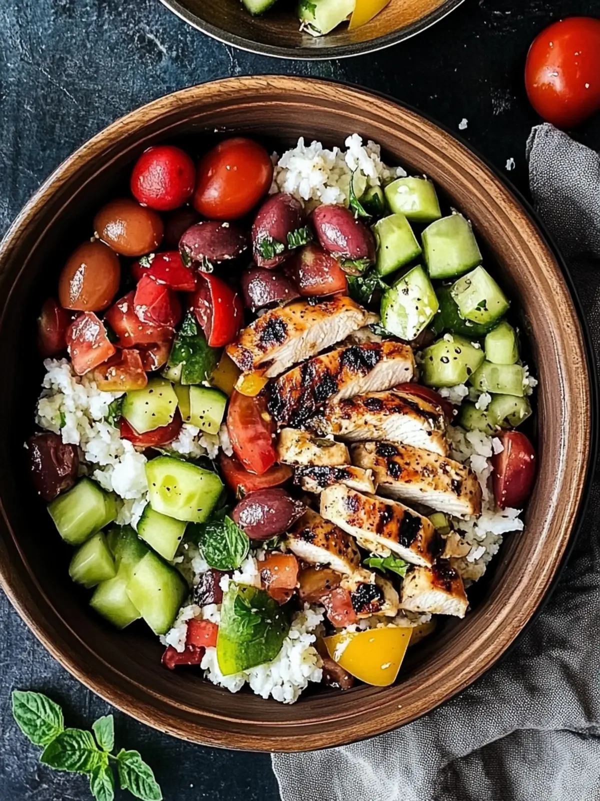 Greek Chicken Bowls