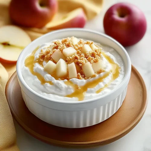 4 Ingredient Cottage Cheese Apple Dip