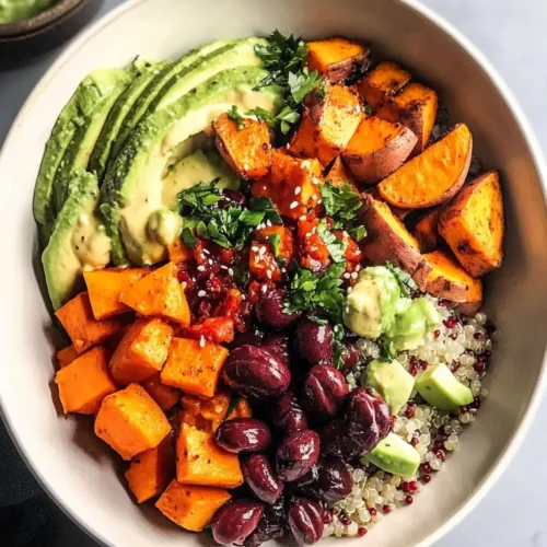 Plant-Based Power Bowl with Sweet Potatoes & Quinoa