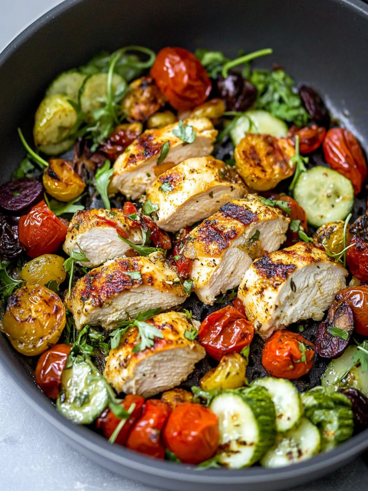 Air Fryer Chicken Recipe with Vegetable