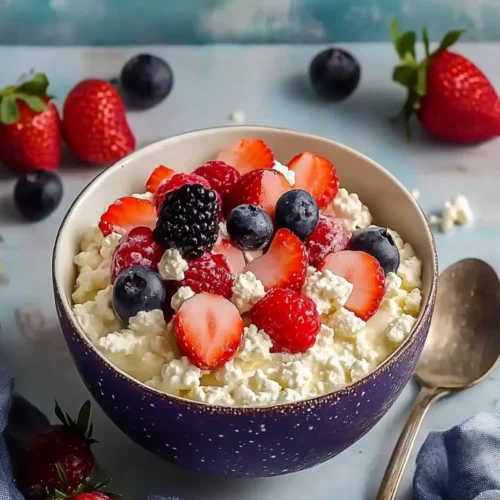 Easy Sweet Cottage Cheese Bowl