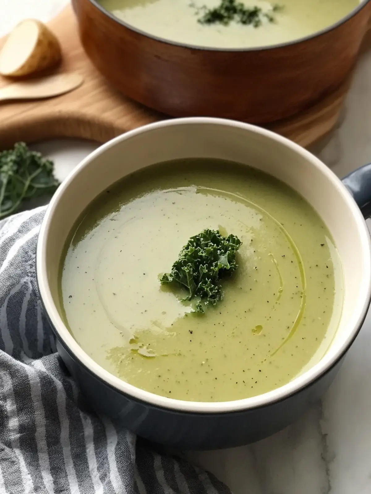 Creamy Potato Kale Soup