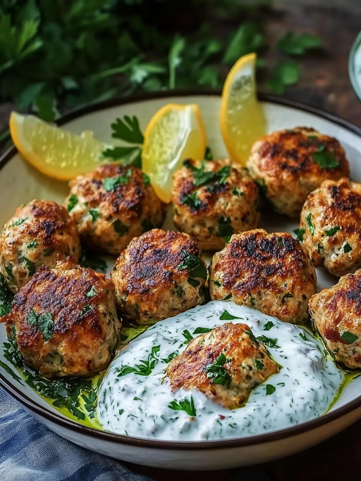 chicken kofta garlic yogurt sauce recipe