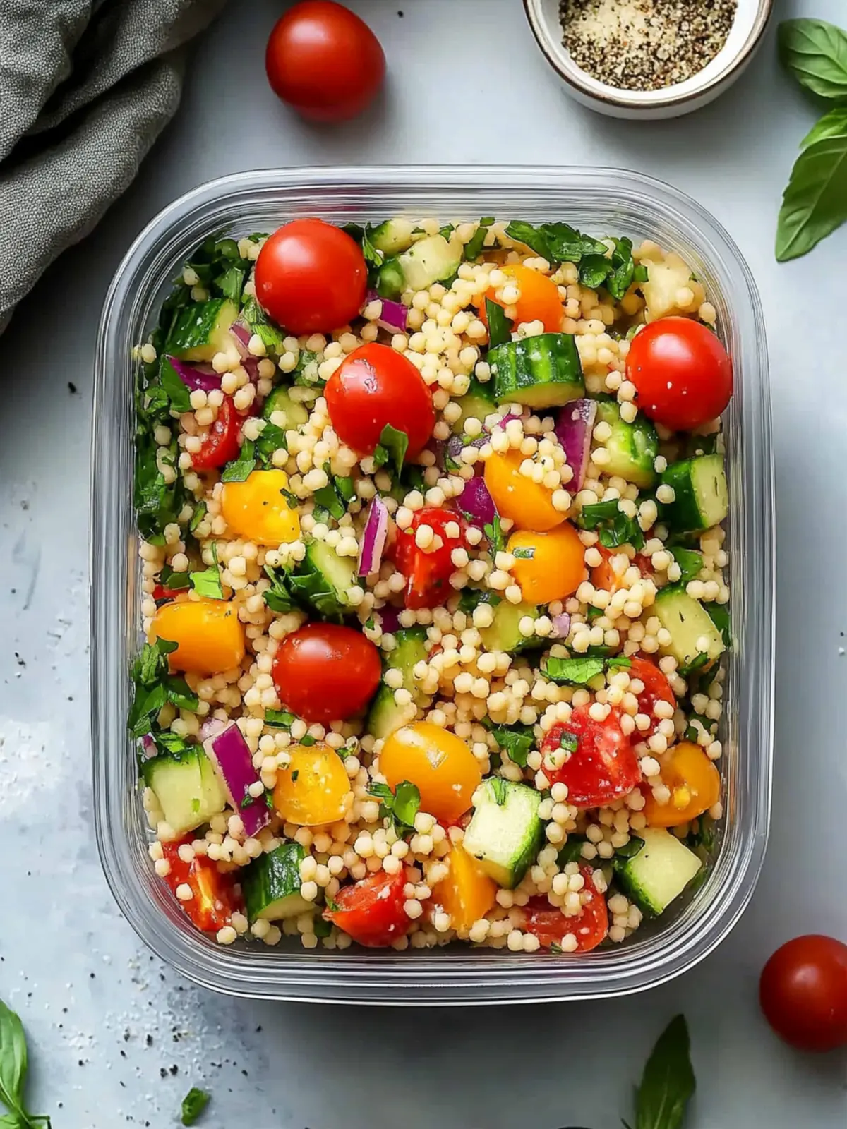Couscous Salad Meal Prep