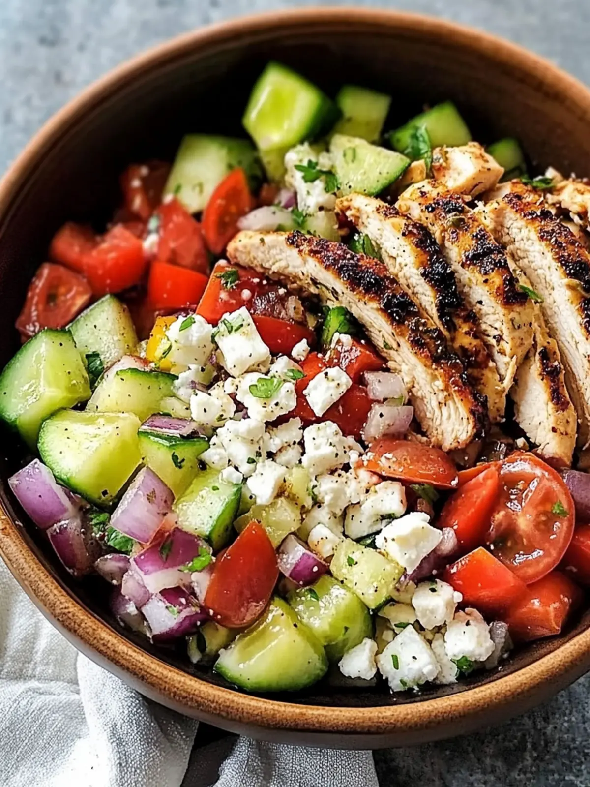 Greek Chicken Bowls