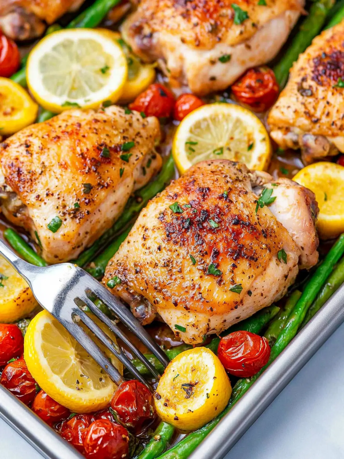 Garlic Lemon Chicken Thighs recipe