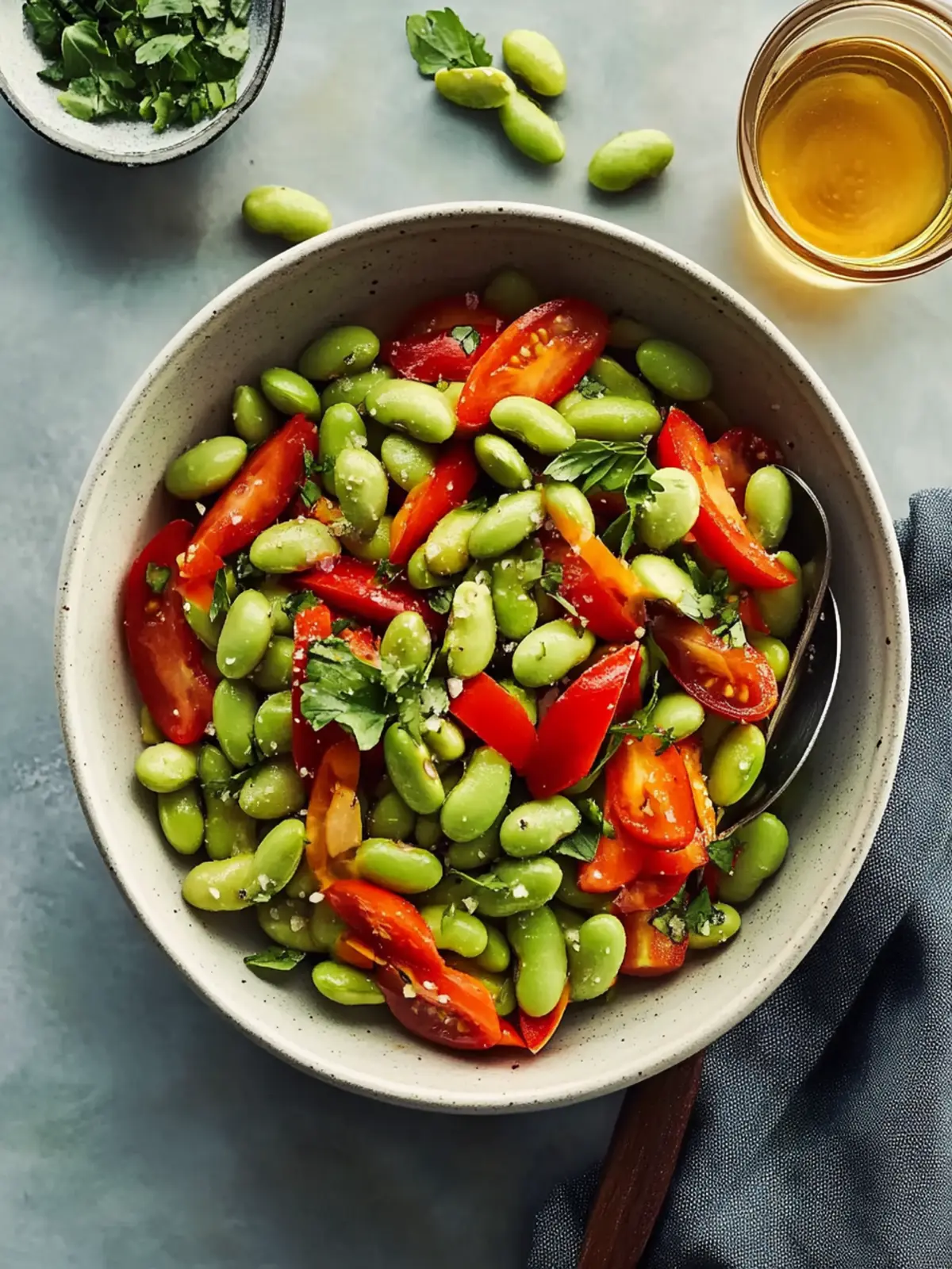 Quick Roasted Edamame Salad