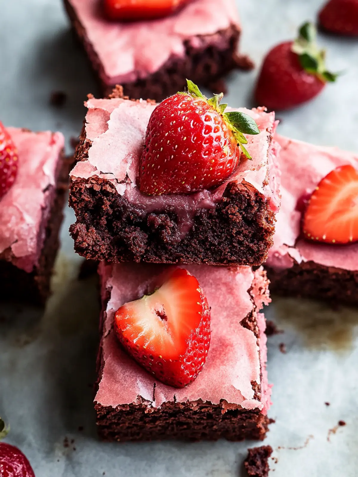 Strawberry Brownies