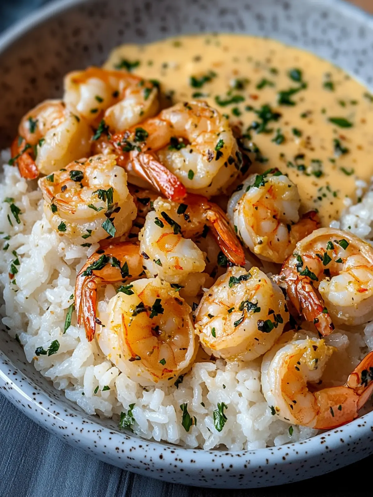 Creamy Garlic Shrimp with Rice rich, buttery, and full of flavor