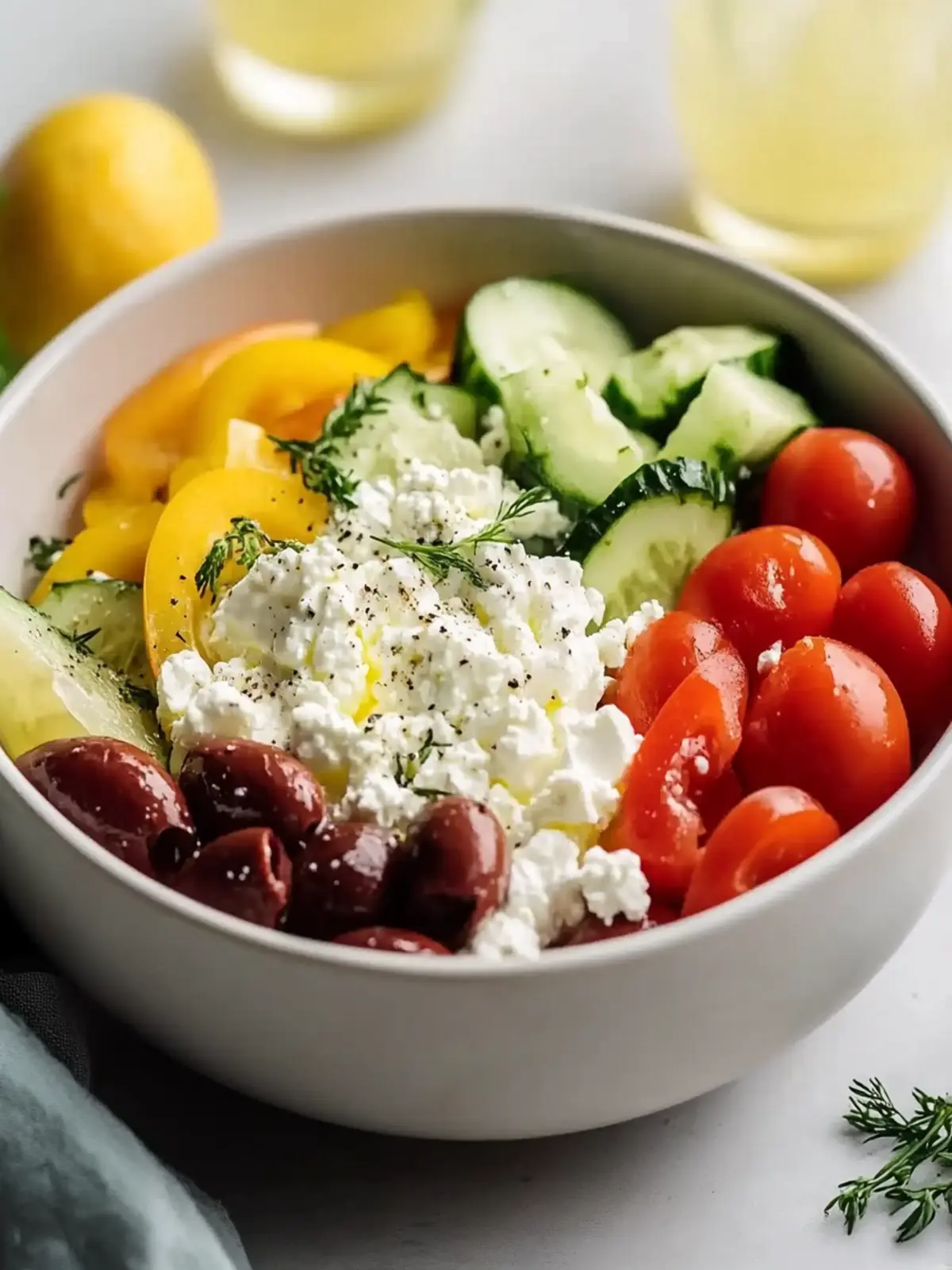 Best Greek Cottage Cheese Bowl