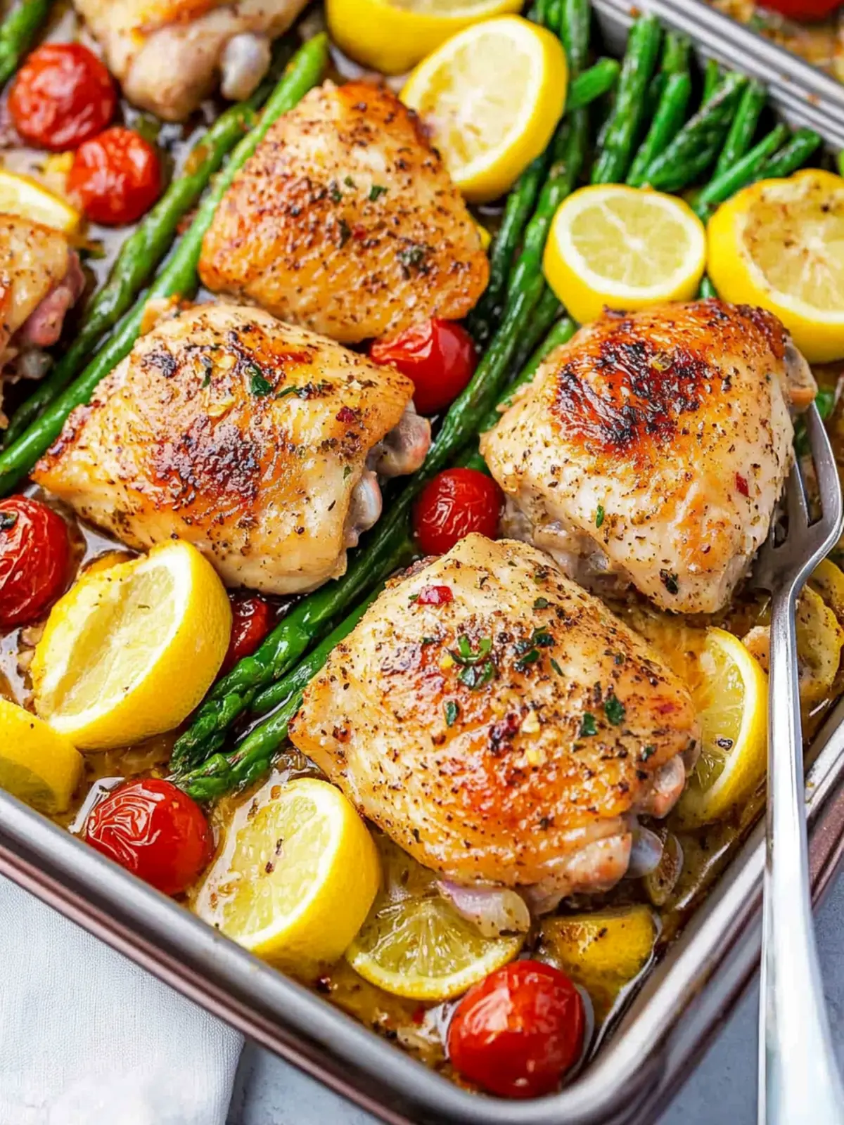 Garlic Lemon Chicken Thighs recipe