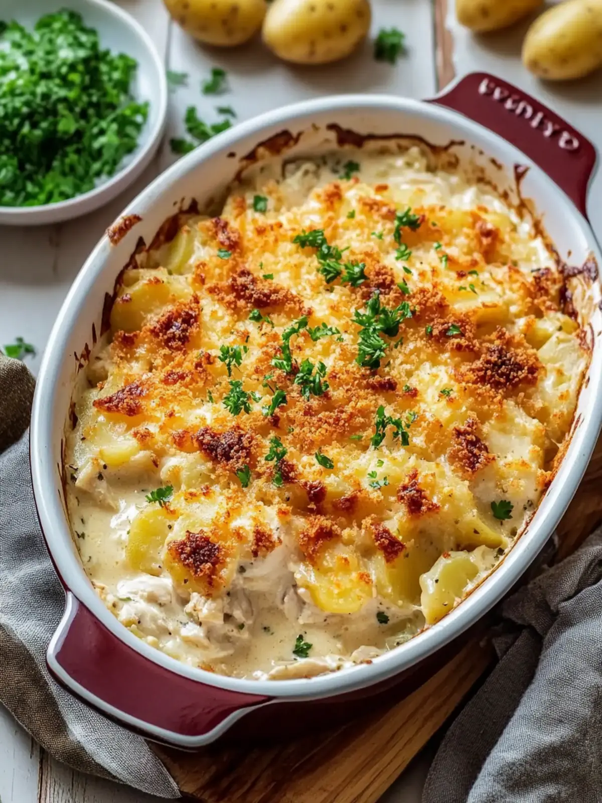 Chicken and Potato Casserole with Cream of Chicken Soup