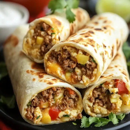 Ground Turkey Breakfast Burritos