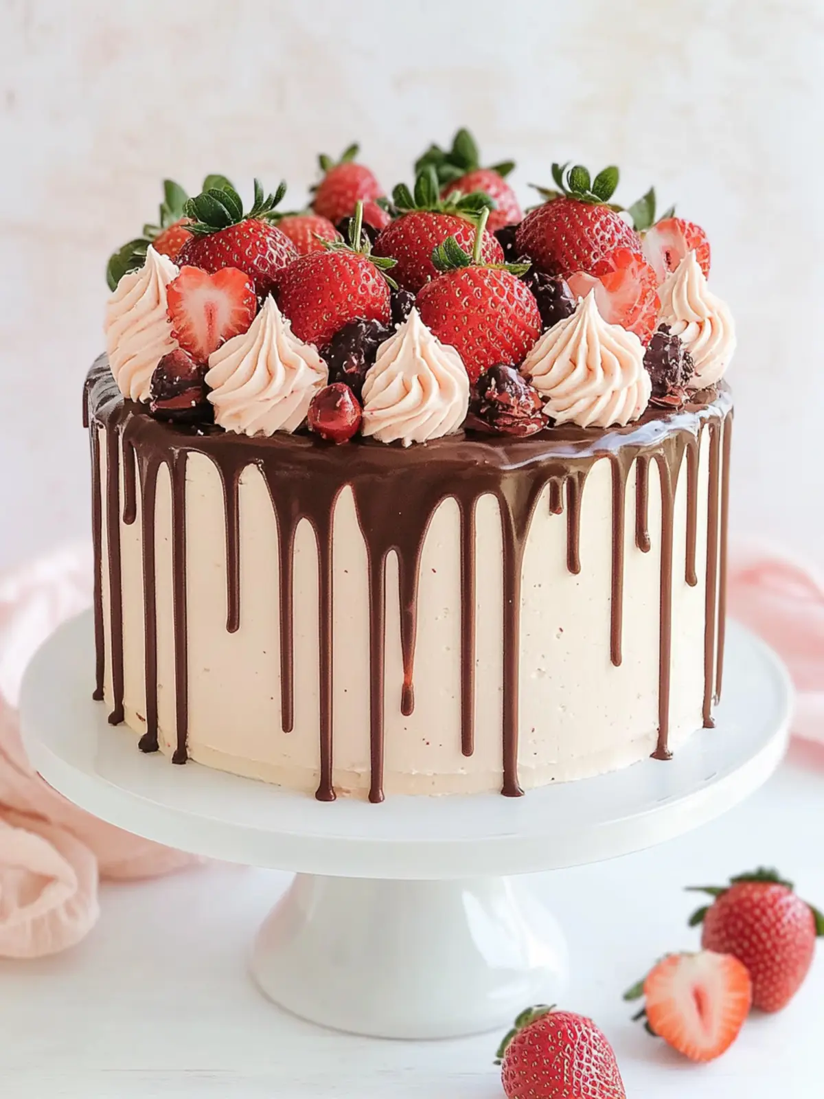 Chocolate Covered Strawberry Drip Cake for Ultimate Indulgence ...