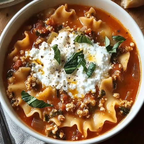 Comforting Lasagna Soup with Cottage Cheese