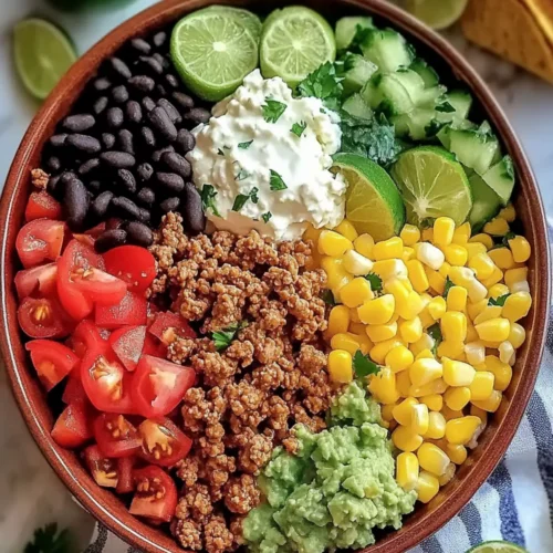 Irresistible Ground Turkey Cottage Cheese Taco Bowl