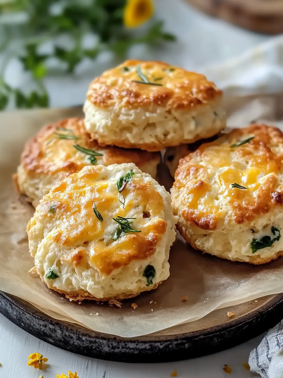 Hearty Cottage Cheese Breakfast Biscuits