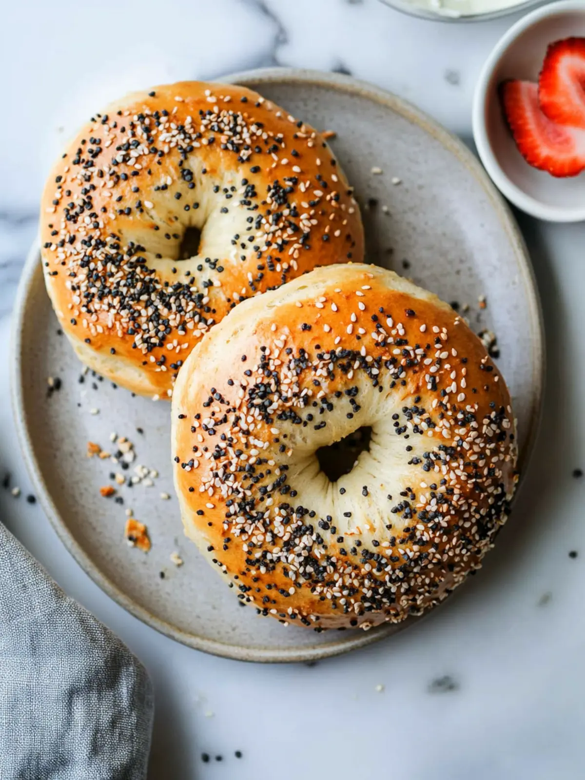 protein bagels with greek yogurt