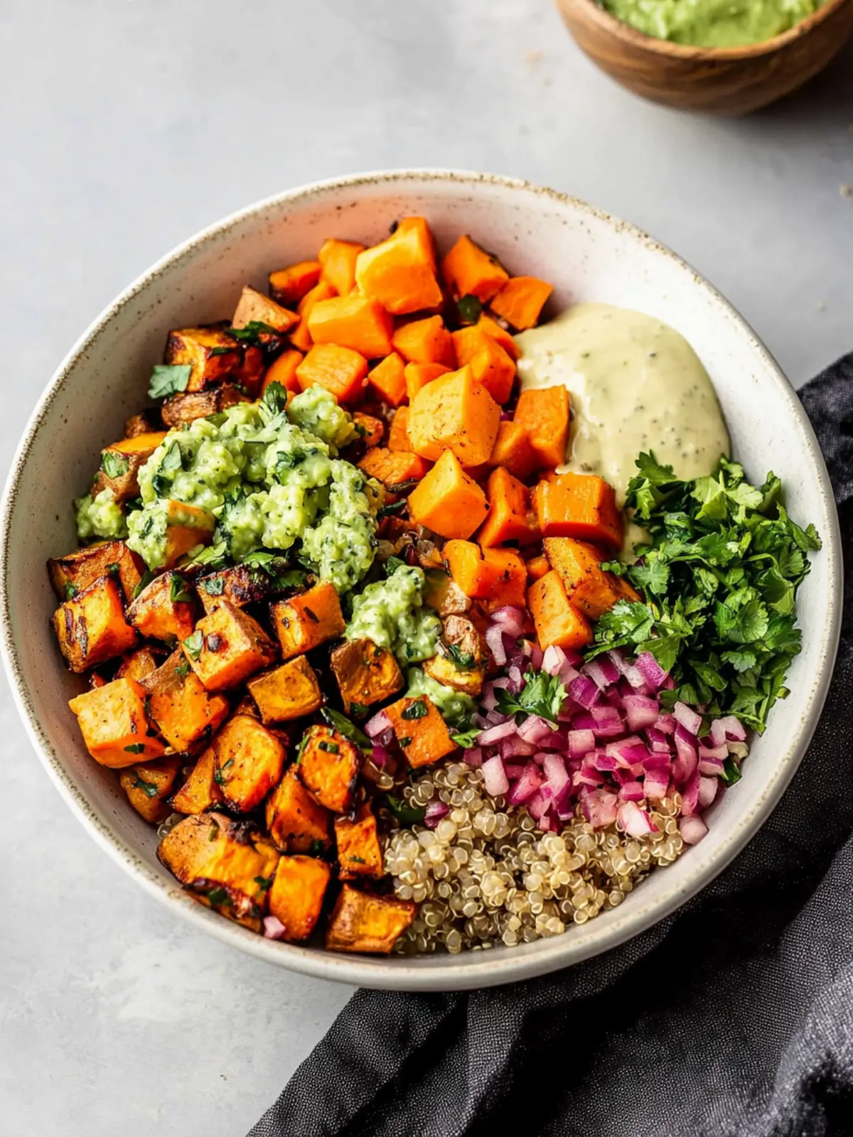 Plant-Based Power Bowl with Sweet Potatoes & Quinoa