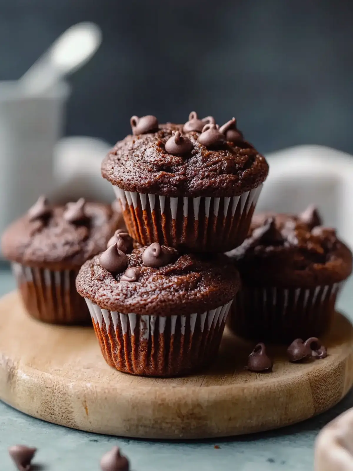 Chocolate Kodiak Cake Protein Muffins
