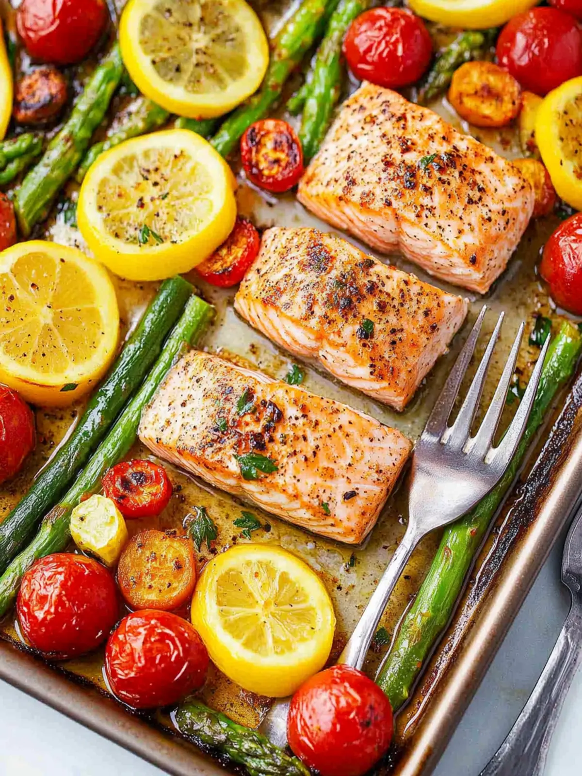 Sheet‑Pan Salmon & Vegetables recipe