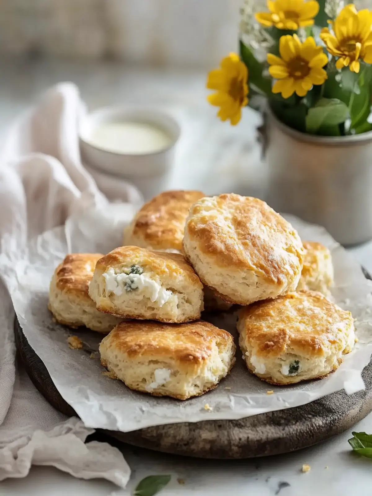 Hearty Cottage Cheese Breakfast Biscuits
