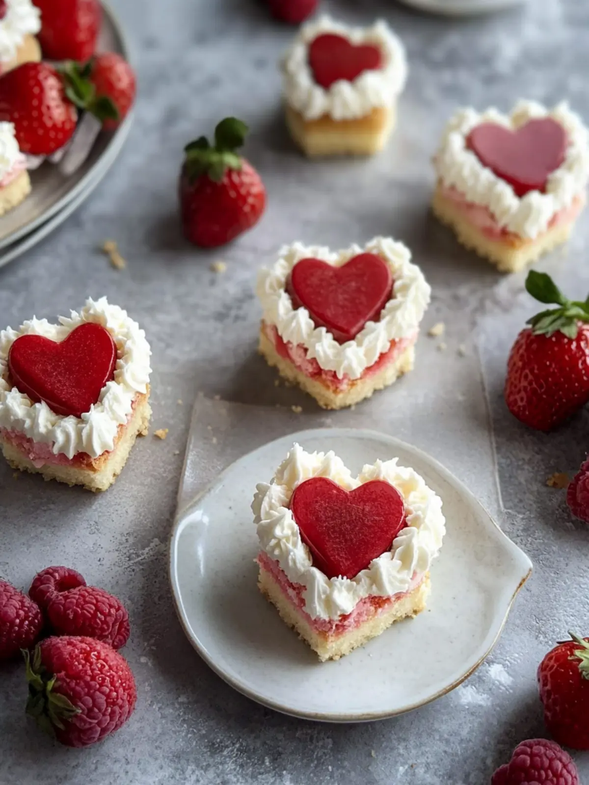 Mini Heart Cakes