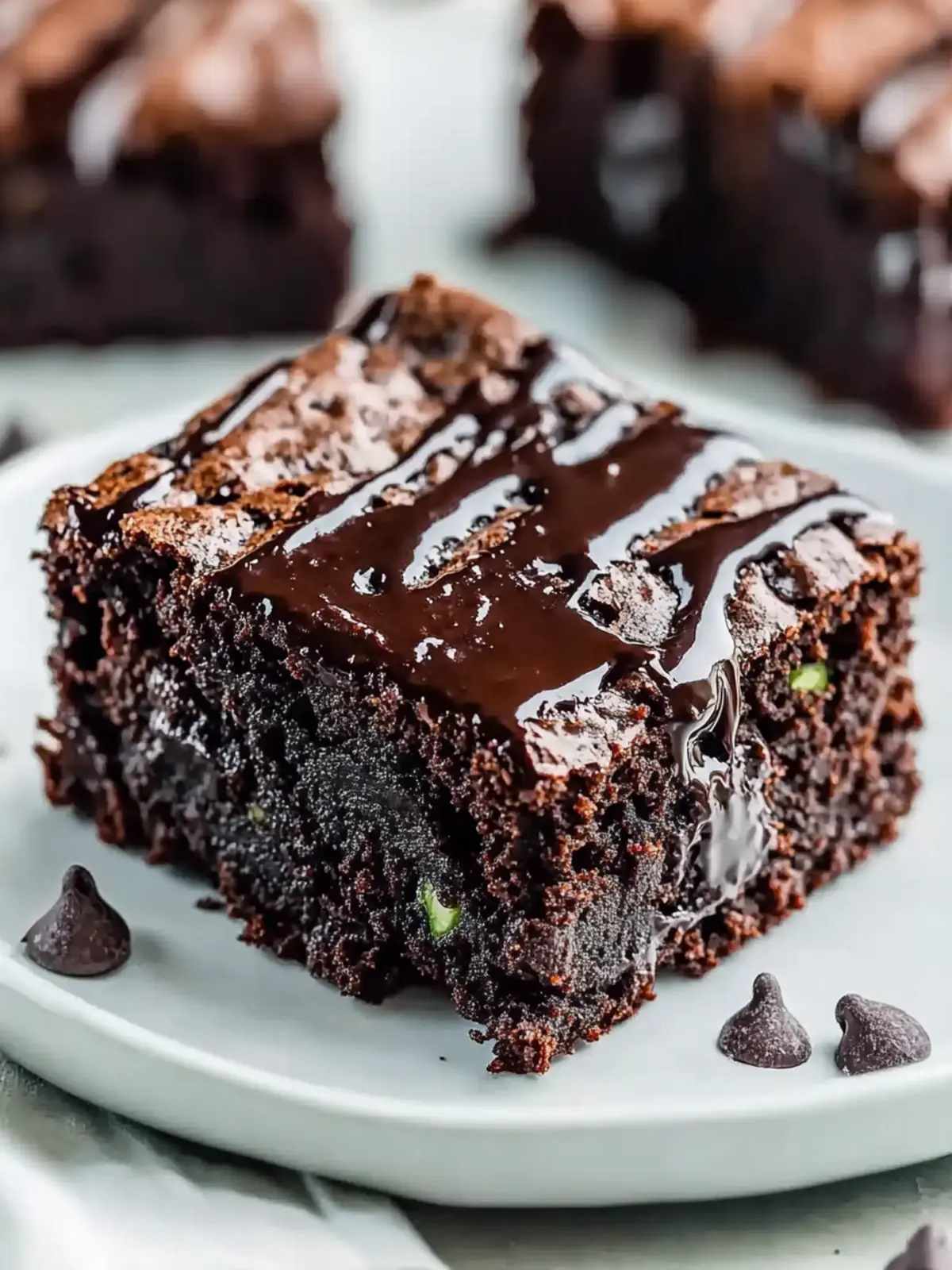Low Carb Gluten Free Keto Zucchini Brownies
