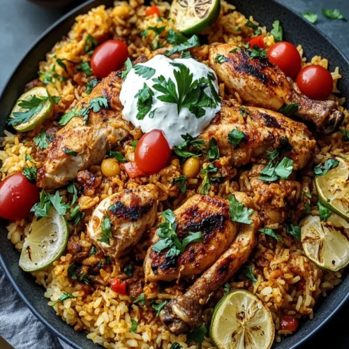 One Pot Shawarma Chicken And Rice