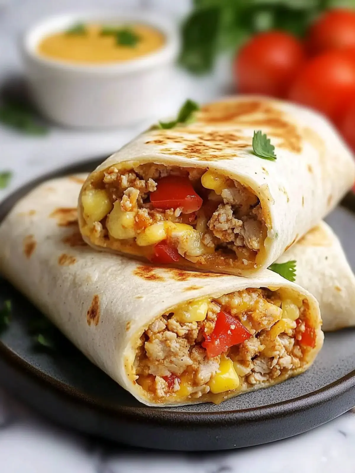 Ground Turkey Breakfast Burritos