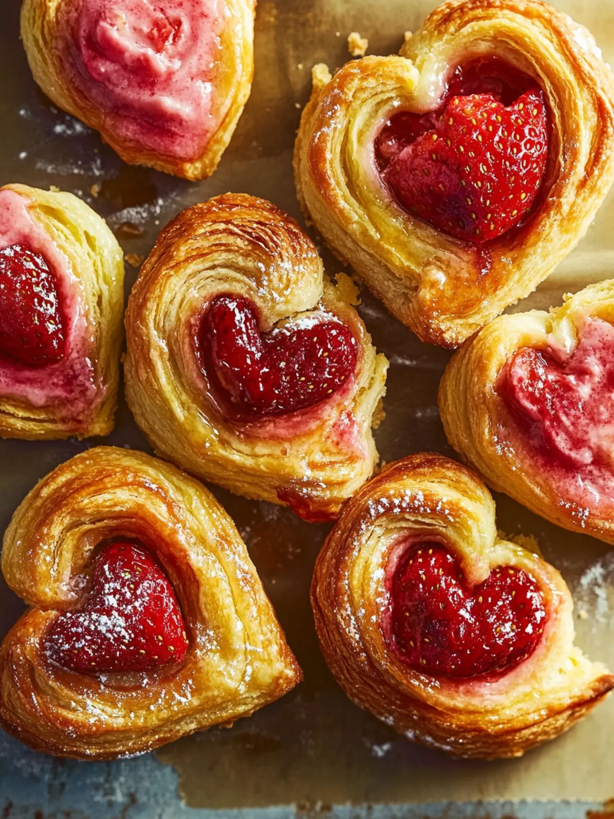 Strawberry Palmiers