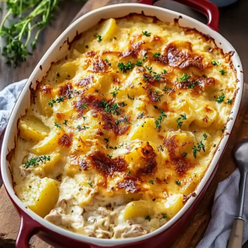 Chicken and Potato Casserole with Cream of Chicken Soup