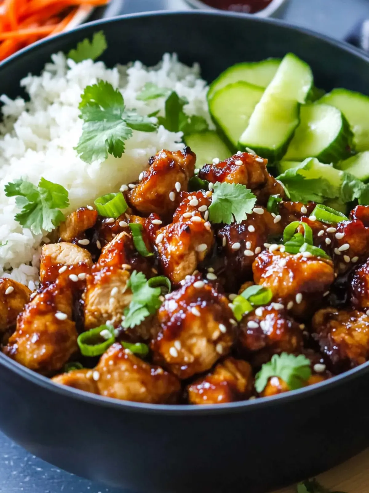 Easy Healthy Sticky Chicken Bowls