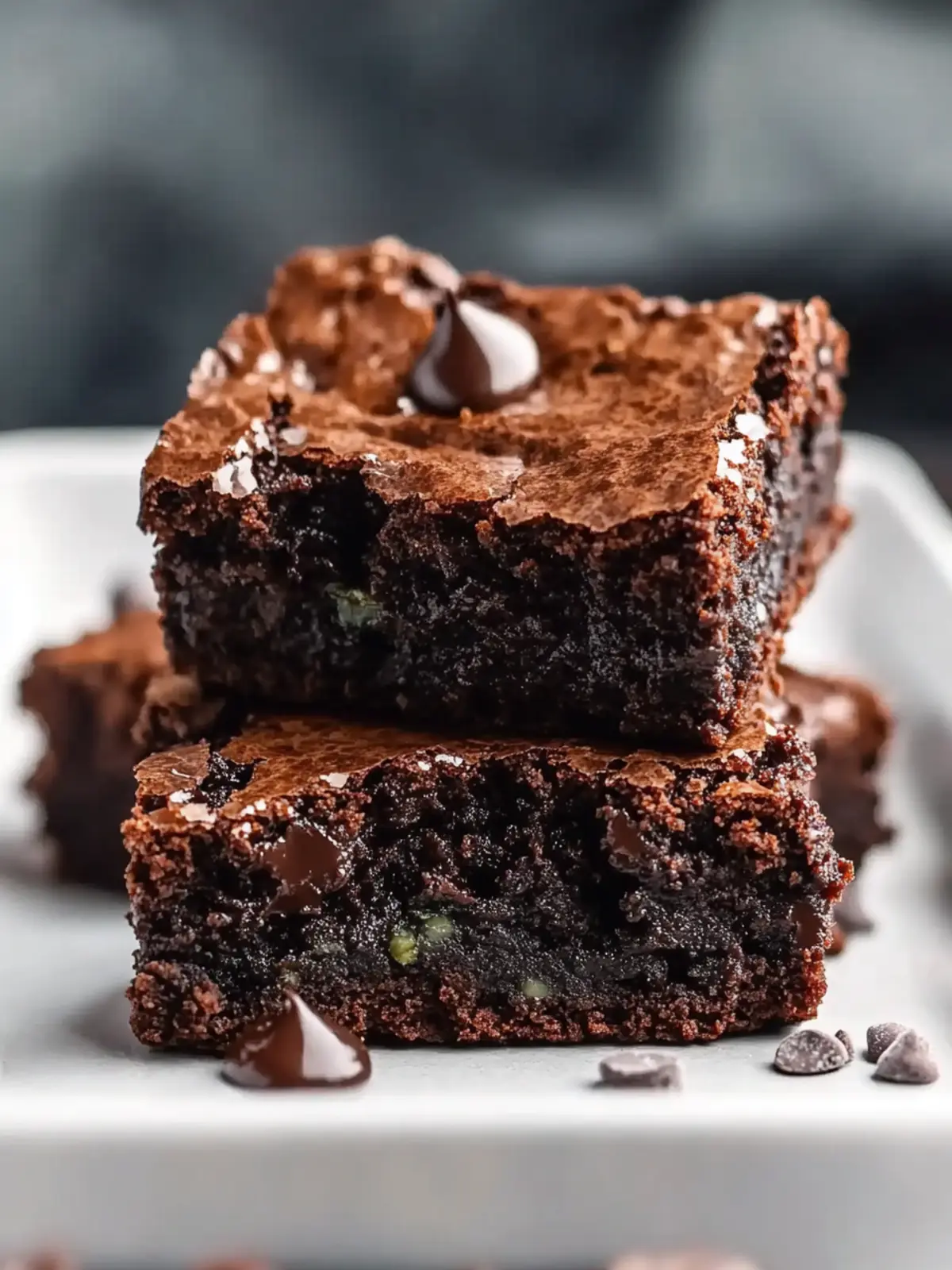 Low Carb Gluten Free Keto Zucchini Brownies
