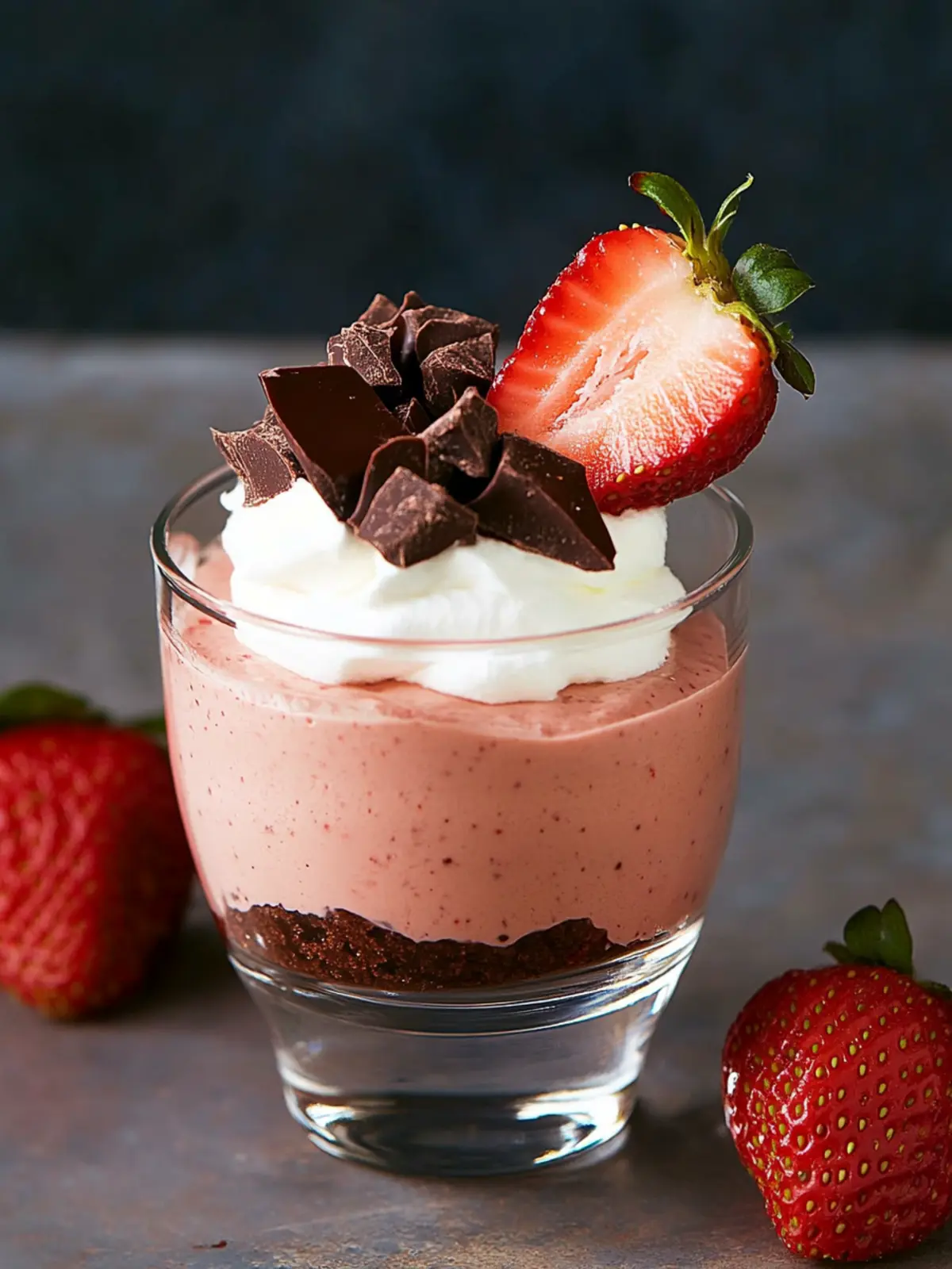 Chocolate-Covered Strawberry Mousse
