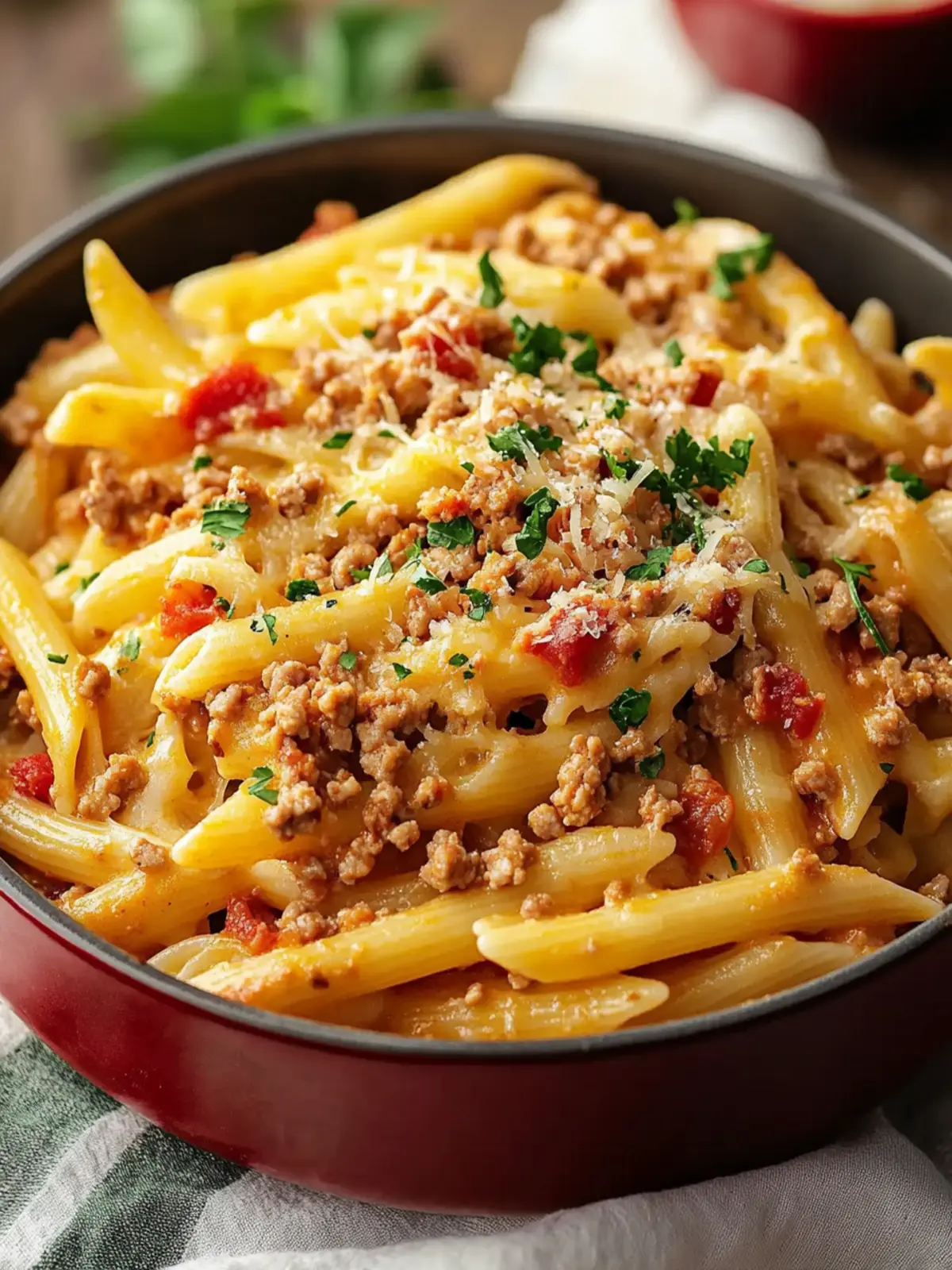Rich Ground Turkey Pasta