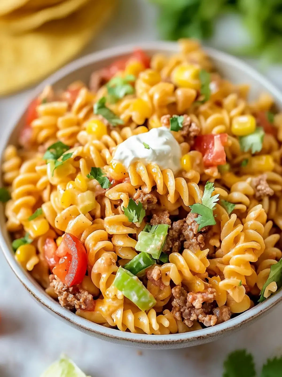 Quick Taco Pasta Salad