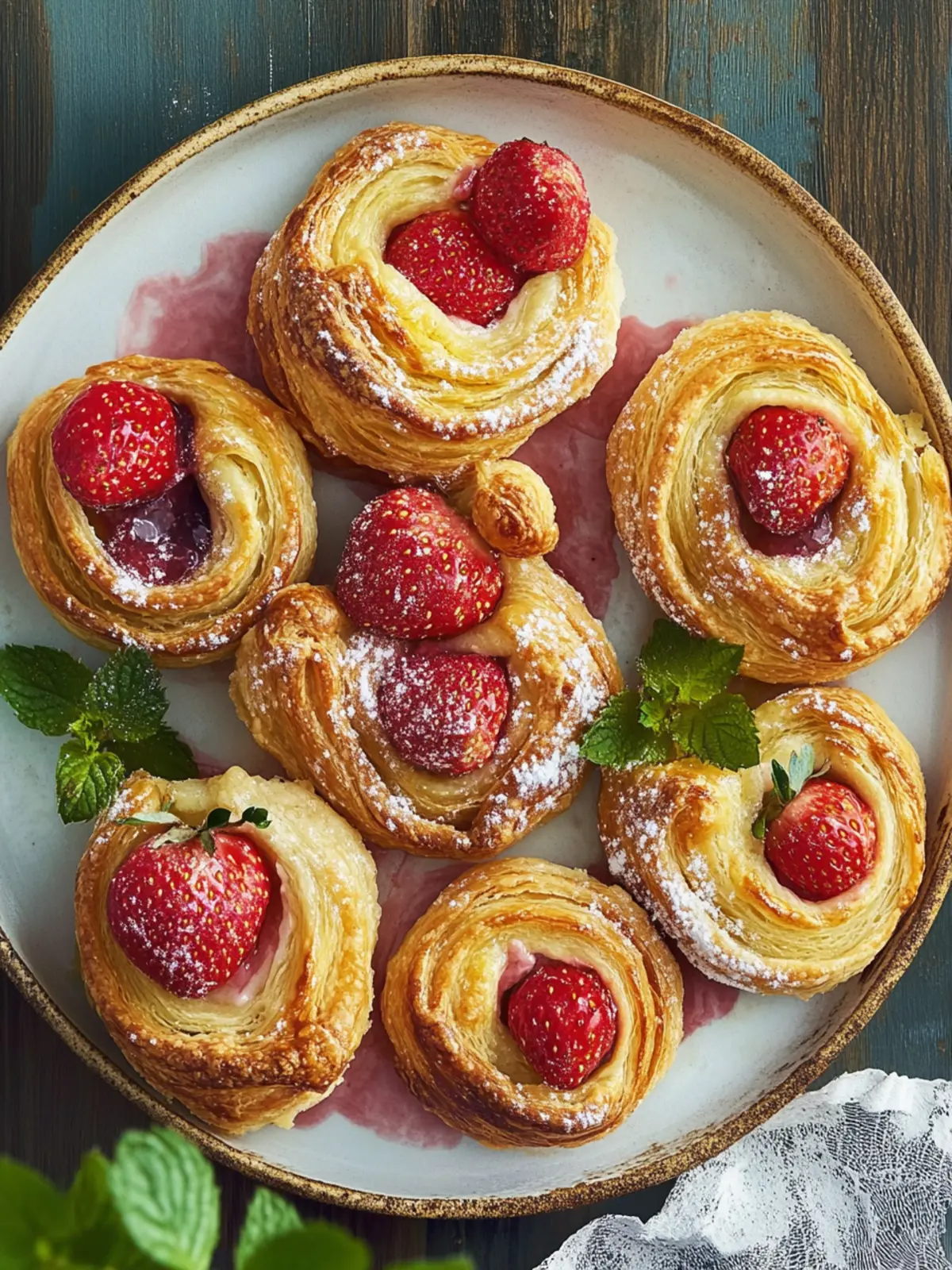 Strawberry Palmiers