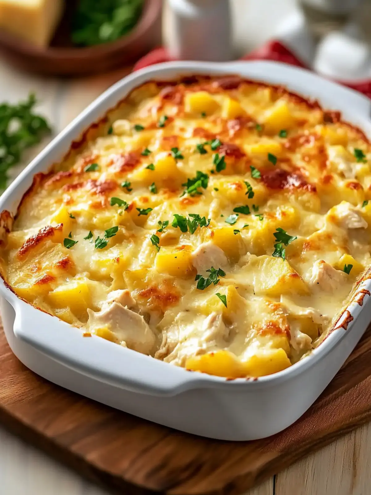 Chicken and Potato Casserole with Cream of Chicken Soup