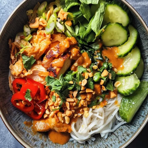 Thai Peanut Chicken Buddha Bowl