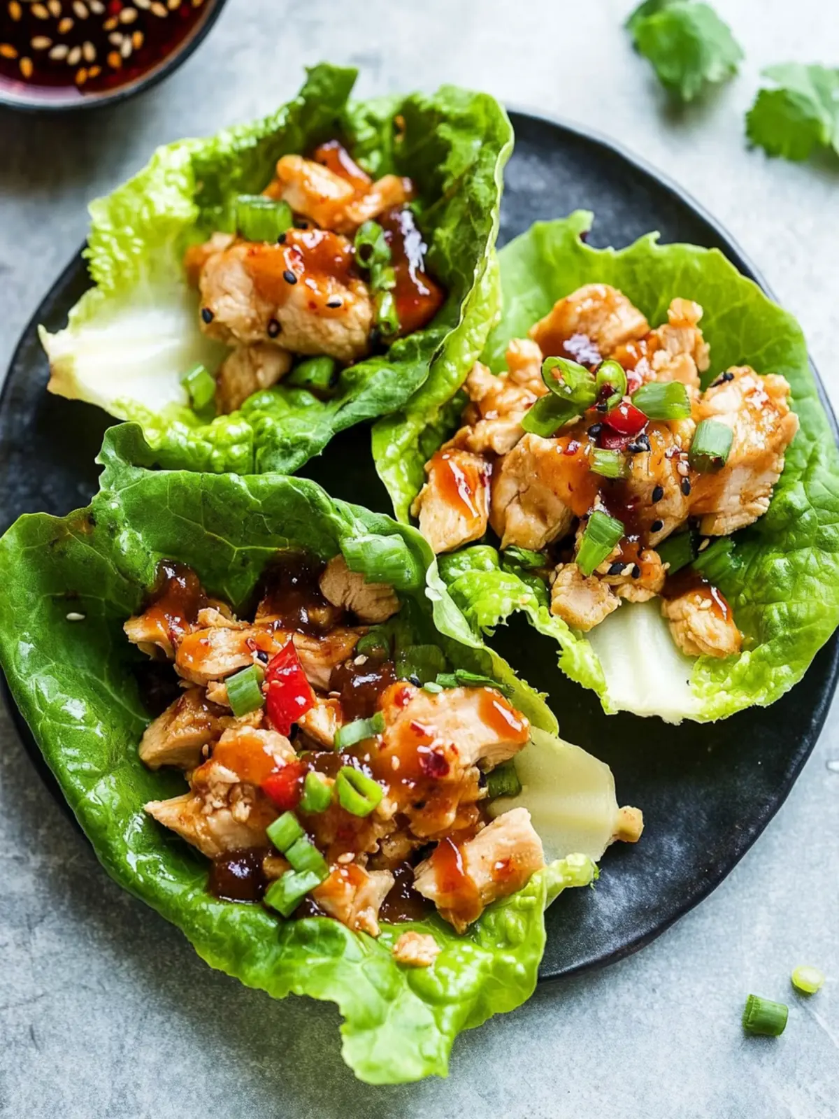 asian chicken lettuce wraps